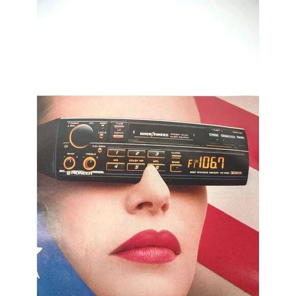 Pioneer Stereo System American Flag 1988 Vintage Print Ad 8 x 10.75 inches - Picture 3 of 7